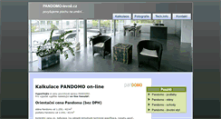 Desktop Screenshot of pandomo-levne.cz