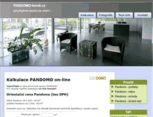Tablet Screenshot of pandomo-levne.cz